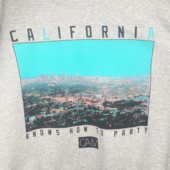 CALIFORNIA LOVE | Graphic gray crewneck sweatshirt - Picture 5 of 6